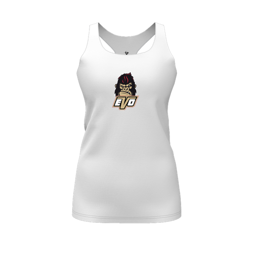 [FT0TRBWH-FYS-LOGO2] Decker Racerback Tank Top (Female Youth S, White, Logo 2)
