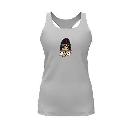 [FT0TRBGY-FYS-LOGO2] Decker Racerback Tank Top (Female Youth S, Gray, Logo 2)