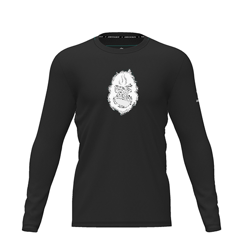 [CUS-DRIF-TEES-PER-CNK-LSL-BLK-YXS-LOGO3] Dri Fit Performance T-Shirt (Youth XS, Black, Logo 3, Long Sleeve)