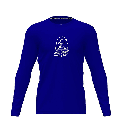 [CUS-DRIF-TEES-PER-CNK-LSL-RYL-YXS-LOGO2] Dri Fit Performance T-Shirt (Youth XS, Royal, Logo 2, Long Sleeve)