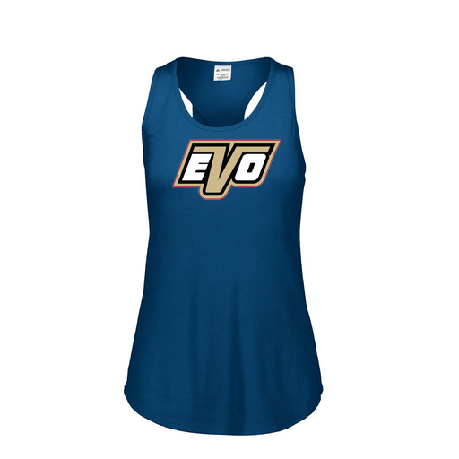 [3078.U22.S-LOGO1] Tri Blend - Tank Top - Womens (Female Adult S, Navy, Logo 1)