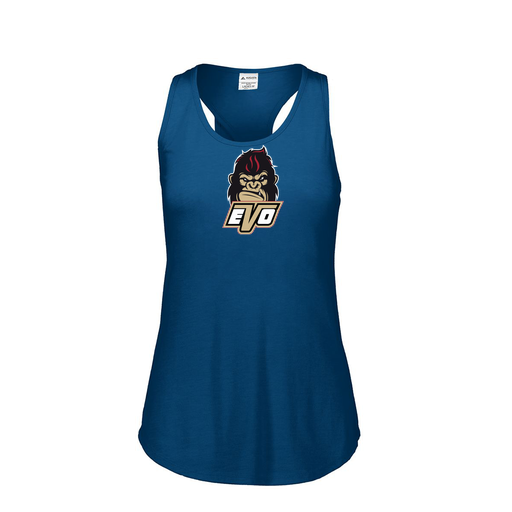 [3078.U22.S-LOGO2] Ladies Tri Blend Tank Top (Female Adult S, Navy, Logo 2)