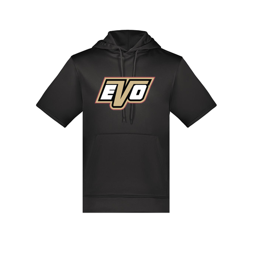 [6871.080.S-LOGO1] Men's Dri Fit Short Sleeve Hoodie (Adult S, Black, Logo 1)