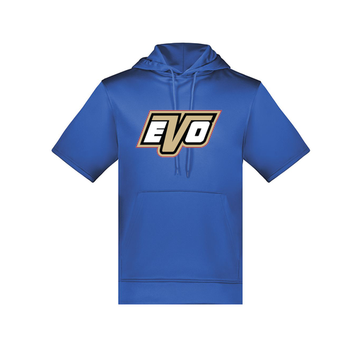 [6871.060.S-LOGO1] Men's Dri Fit Short Sleeve Hoodie (Adult S, Royal, Logo 1)