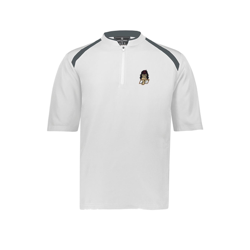 [229581-AS-WHT-LOGO2] Men's Dugout Short Sleeve Pullover (Adult S, White, Logo 2)