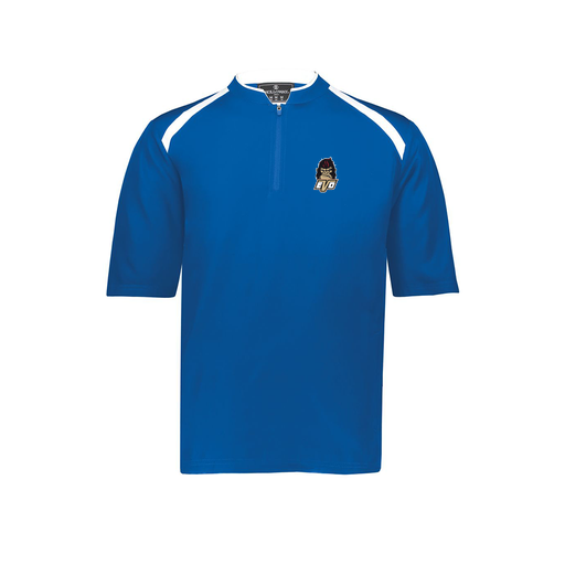 [229581-AS-RYL-LOGO2] Men's Dugout Short Sleeve Pullover (Adult S, Royal, Logo 2)