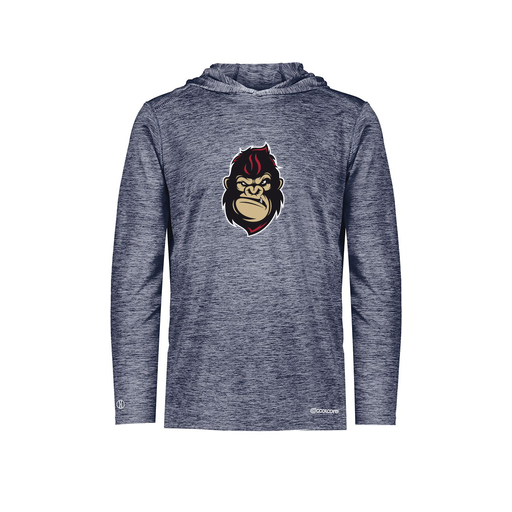 [FOLHCGNV-AS-LOGO3] Decker Men's Charge Hoodie (Adult S, Navy, Logo 3)