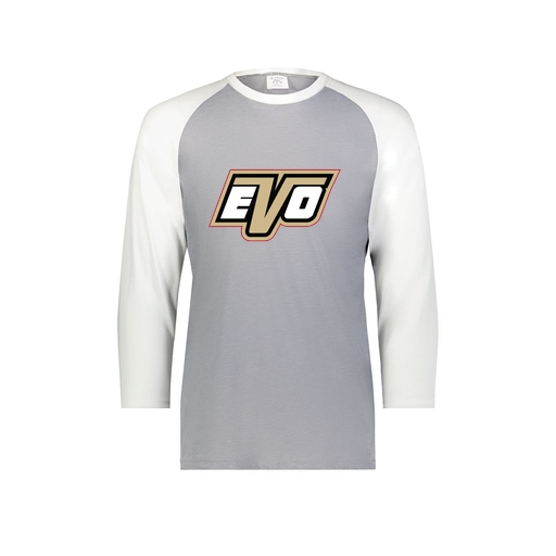 [6879.74S.S-LOGO1] Men's Vintage 3/4 Sleeve T-Shirt (Adult S, White, Logo 1)