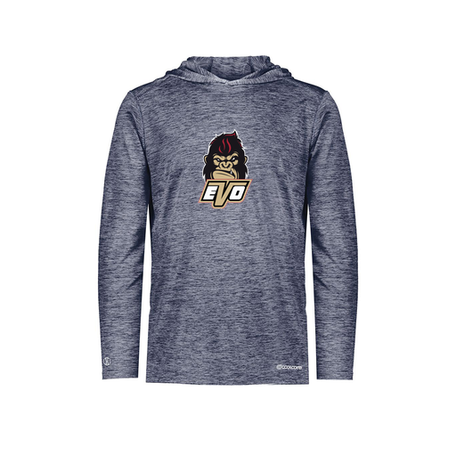 [FOLHCGNV-YS-LOGO2] Decker Youth Charge Hoodie (Youth S, Navy, Logo 2)