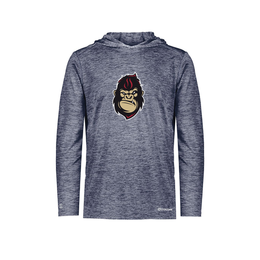 [FOLHCGNV-YS-LOGO3] Decker Youth Charge Hoodie (Youth S, Navy, Logo 3)