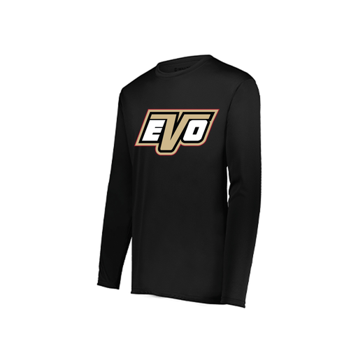 [222822.080.XS-LOGO1] Men's LS Smooth Sport Shirt (Adult XS, Black, Logo 1)