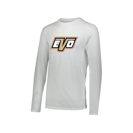[FTLCUBWH-AXS-LOGO1] Decker Men's Tri-Blend T-Shirt - Long Sleeve (Adult XS, White, Logo 1)