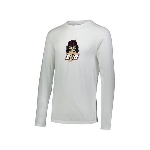 [FTLCUBWH-AXS-LOGO2] Decker Men's Tri-Blend T-Shirt - Long Sleeve (Adult XS, White, Logo 2)