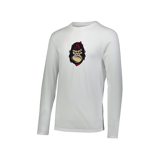 [3075.005.XS-LOGO3] Men's LS Triblend T-Shirt (Adult XS, White, Logo 3)