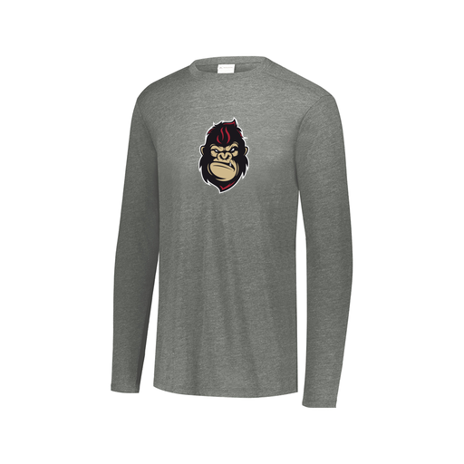 [3075.013.XS-LOGO3] Men's LS Ultra-blend T-Shirt (Adult XS, Gray, Logo 3)