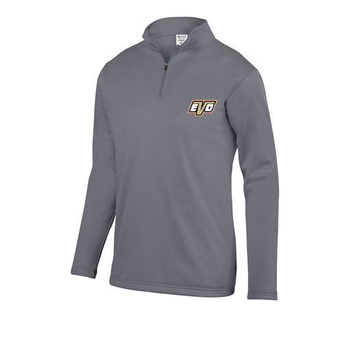 [FOLQFFGY-AS-LOGO1] Decker Men's FlexFleece 1/4 Zip (Adult S, Gray, Logo 1)