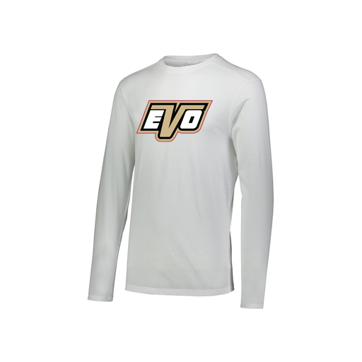 [FTLCUBWH-YS-LOGO1] Decker Youth Tri-Blend T-Shirt - Long Sleeve (Youth S, White, Logo 1)