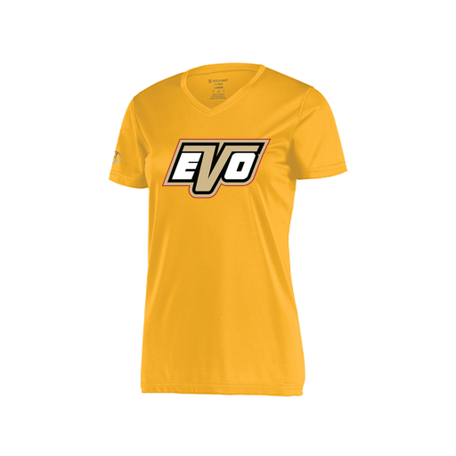 [222820.023.S-LOGO1] Ladies Movement Dri Fit Shirt (Female Adult S, Athletic Gold, Logo 1)