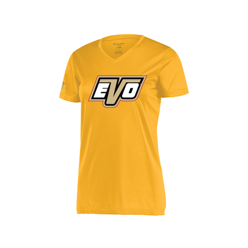 [222820.023.S-LOGO1] Ladies Movement T-Shirt (Female Adult S, Athletic Gold, Logo 1)