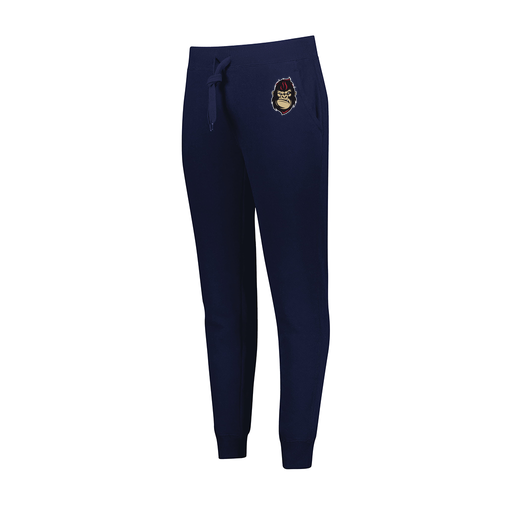 [229748.065.XS-LOGO3] Ladies 60/40 Fleece Jogger (Female Adult XS, Navy, Logo 3)